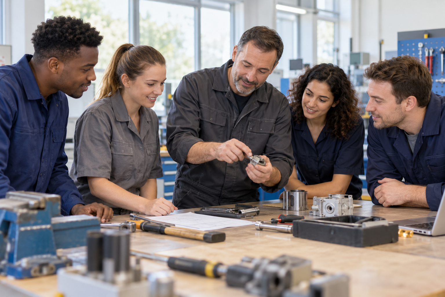 Groupe participant à une formation professionnelle