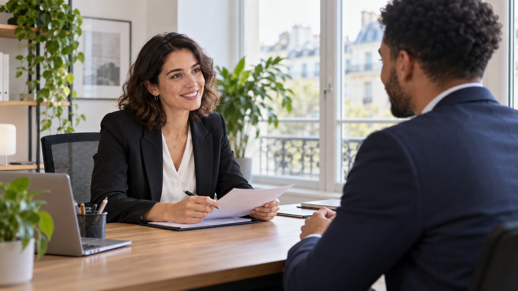 Candidate passant un entretien d’embauche
